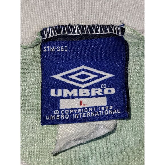 Hugo Sanchez Mexico Umbro 1993 COPA AMERICA Soccer Jersey Shirt L - Picture 7 of 9